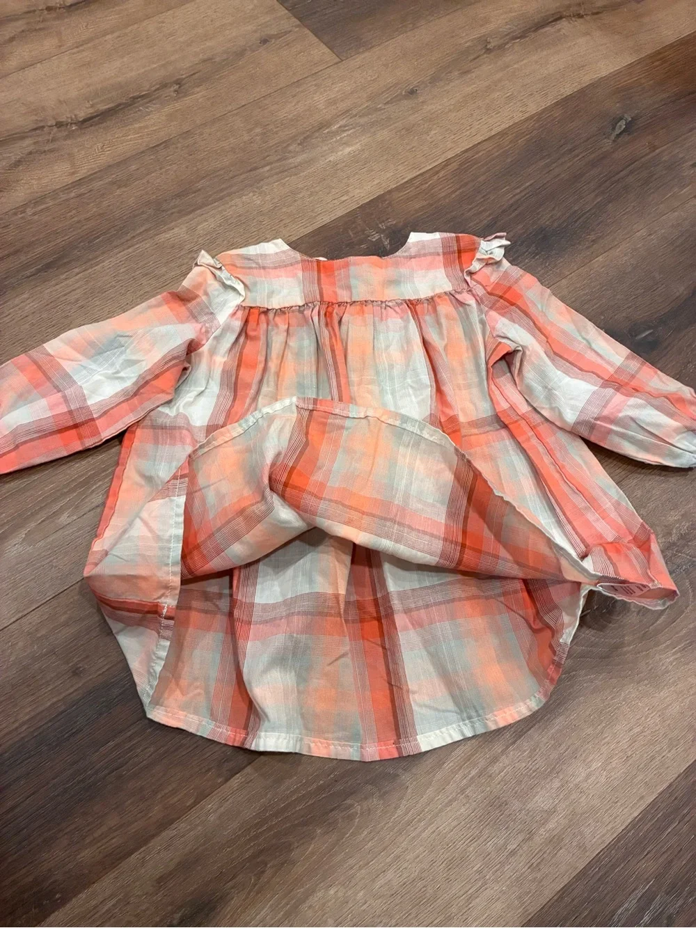 Wrangler Plaid Top Shirt Western Rodeo Cowgirl Pearl Snap Fall Outfit 3T